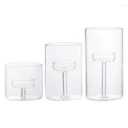 Candle Holders Glass Tealight Holder Portable Stand Table Centrepiece Dinner Setting Home Decor Candlestick For And Apartment