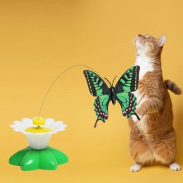 Toys Electric Automatic Rotating Butterfly Flying Toy Birthday Puzzle Toy Electric Toy for Dog Kitty Small Medium Large Cats