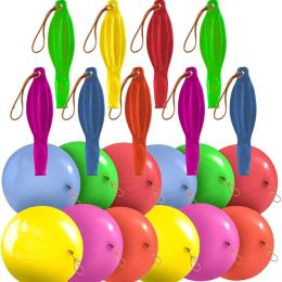 Punch Balloons with Rubber Band 18inch Thicken Fun Ballon Birthday Party Baby Shower Kids Daily Games Wedding Decoration