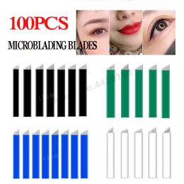 Machines 100pcs Microblading Tebori Blades Needles Tattoo Needles Permanent Makeup Needle 7 12 14 18pin U Shape for Manual Eyebrow Pen