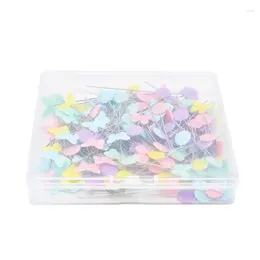 Storage Bags Flower Flat Head Straight Pins Button Steel Wire Plastic For DIY Crafts Sewing Scrapbooking