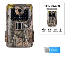 Cameras Suntekcam Trail Hunting Camera 36MP 2.7K Night Version Cameras IP65 Photo Trap HC900A 0.3s Trigger Wildlife Surveillance Cam