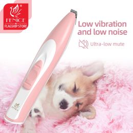 Clippers Fenice Electric Dog Clippers Professional Pet Foot Hair Trimmer Dog Grooming Hairdresser Dog Shear Butt Ear Hair Cutter