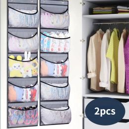 Storage 5 Grid Pocket Underwear Storage Organiser Large Nonwoven Storage Hanging Bag Door Rear Wall Hanging Sundries Shoe Organiser