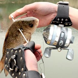 Accessories Outdoor Fishing Sports Fish Hunting DIY Slingshot Catapult Wristband Hand Guard Rubber Band Reel Sling Shot Bow Set