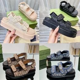 Designer Women's Double Sandals Jelly Rubber Sandal Mini G Slippers Platform Slides Buckle Candy Colour Slipper Summer Sandal