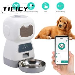 Control Hot Automatic Pet Feeder Button Version Auto Cat Food Dispenser Accessories Smart Control Pet Feeder Bowl for Cats Dog Dry Food