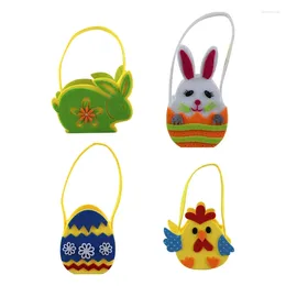 Garden Decorations Easter Cloth Basket Durable Wear Resistant Candy Egg Organizing Bag