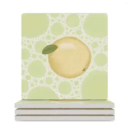 Table Mats With Polka Dots Ceramic Coasters (Square) For Drinks Aesthetic Custom Cup Pads Christmas Tea