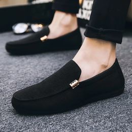 Men Casual Shoes Canvas Slip On Fashion Loafers for Male Luxury Dress Driving Formal Wedding Party Flats Plus Size 240410