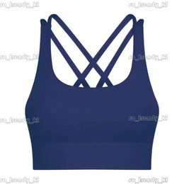 Lulumon Lu-68 Cross Back Yoga Sports Bra High Strength Running Fitness Sexy Shockproof Upper Support Women Underwears Sport Bra Gym Clothes 299