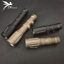 Scopes Sotac Tactical Flashlight V2 Flashlight 1300LM High Power CNC Socut Light White LED Airsoft Hunting Weapon Light M300 M600