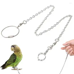 Other Bird Supplies 1Pcs Pet Parrot Leg Ring Ankle Foot Chain Budgies Harness Leash Outdoor Flying Training Activity Opening Stand