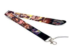 20pcs Cartoon Lanyards Keys ID Card Phone Holder Keychain USB badge Neck Strap Hang Rope Anime Lanyard5198913