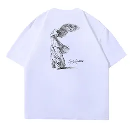 Men T Shirt Designer Women Tshirt Y3 24SS Abstract Angel Pattern Short Sleeve Cotton Leisure High Street Round Neck Loose T-shirt