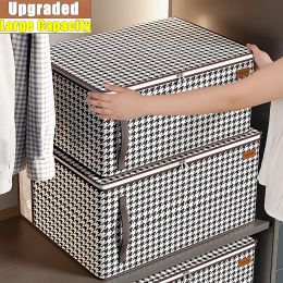 Bags 5PCS Quilt Storage Bag Large Capacity Quilt Bag Home Wardrobe Clothing Organising Box Thousand Bird Grid Dust Packing Moving Bag