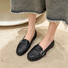 Casual Shoes 2024 Comfortable Black And White Light Mouth Fashion Solid Color Daily Style Single