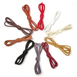 Shoe Parts 3mm Round Waxed Shoelaces Oxford Dress Canvas Sneaker Laces Unisex Strings 120cm / 47"