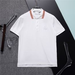 polo shirt designer polos shirts for man fashion focus embroidery snake garter little bees printing pattern clothes clothing tee black and white mens t shirtQ125