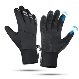 Cycling Gloves Reflective Waterproof Winter Warm For Men Women Touchscreen Thicken Sports Ski Snow Running Motorcycle