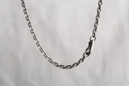 Chains S925 Sterling Silver Necklace. Retro Exquisite Personality Men's And Women's Accessories DIY High-end Design Brand