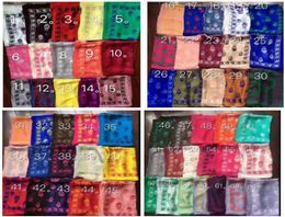 71 Colours brand skull scarf for women and men quality 100 pur silk satin fashion women Italy brand scarves pashmina shawls6187758