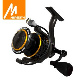 Accessories MEREDITH DAFNE KEEN Spinning Reel 5.2:1 2000 3000 4000 Triple Disc Carbon Drag 12KG Max Drag Power Bass Pike Carp Fishing Reels
