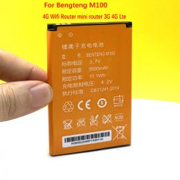 Routers 2050mAh M100 M20 Battery For Bengteng M100 4G Wifi Router mini router 3G 4G Lte High Quality