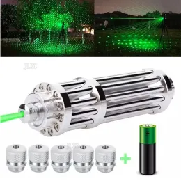 Scopes Green Laser Light Pointer High Power Burning Powerful Laserpointer Adjustable Focus Lazer Device Flashlight For Riding Hunting