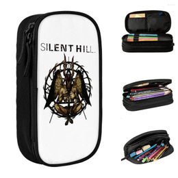 Game SILENT HILL God Movie Horror Merch Pen Box Large Capacity School Accessories Pencil Bag Amazing Gift