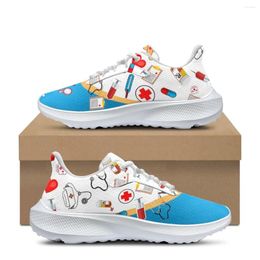 Casual Shoes Equipment Cartoon Print Flat For Women Outdoor Sports Running Summer Comfort Breathable Sneaker