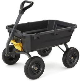 Camping Waggon 7 Cu Ft Trolley Cart 7GCGNF HeavyDuty Poly Dump With NoFlat Tyres 1200 Lb Capacity Garden Supplies 240420