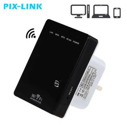Routers PIXLINK WR02 Mini Router 300Mbps Wireless WiFi Repeater Range Extender Bridge Access Point Roteador 802.11N access point
