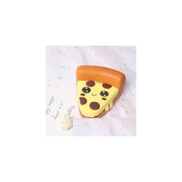 Decompression Toy Cute Pizza Slow Rising Squeeze Kids Toys Cartoon Reliever Children Drop Delivery Gifts Novelty Gag Dhq9U