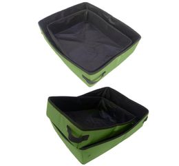 Simple Folding Cat Pet Litter Box Waterproof Outdoor Foldable Portable Travel Toilet For Puppy Cats Dogs Seat Carrier Seat Bag9080695