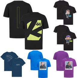 2024 New F1 Driver 44 63 T-shirt Formula 1 Team Racing T-shirt Summer Fans Mens Jersey Fashion Sports Tops T-shirts Unisex