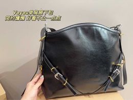 bag high definition Cool Motorcycle Metal Buckle Large Capacity Hobo Tote Garbage Underarm Crossbody