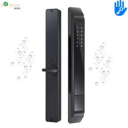 Control Pushpull Automatic IP65 Aluminium Sliding door Exterior 85mm euro mortise ttlock fingerprint electronic digital smart door lock