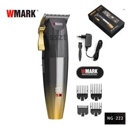 WMARK NG222 Professional rechargeable hair clipper Advanced hairdresser Cordless Mens trimmer 240411