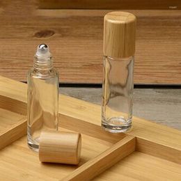 Storage Bottles 6 Pcs 10ml Roll On Bottle Thick Frosted Glass Perfume Doterra Empty Roller Essential Oils Vials