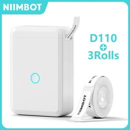 Niimbot D110 Mini Portable Thermal Printer Without Ink Self-Adhesive Label Maker Printer For Stickers Labeller Labelling Machine 240419