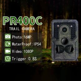 Cameras Pr400 Hunting Camera Photo 16 Mp 1080 P Trap Detector Wildlife Hd Waterproof Monitoring Infrared Night Vision Camera Camera Trap
