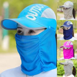 Ball Caps Women Detachable Wide Brim UV Protection Beach Cap Shade Hat Sunshade Sun Baseball