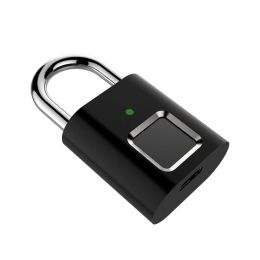 Control Smart Padlock Door Lock 0.1 Second Unlock Portable Antitheft Fingerprint Lock L34 USB Rechargeable Fingerprint Lock Drawer Lock