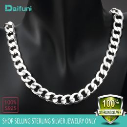 Necklaces Daifuni 925 Sterling Silver 6MM Miami Necklace Fashion Fast & Furious Jewellery for Men Woman Hip Hop Italian Chain Party Gift