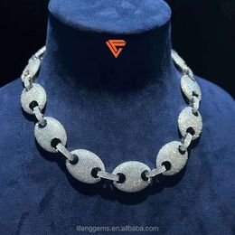 Пользовательское ожерелье 20 -мм игристые роскошные ювелирные украшения хип