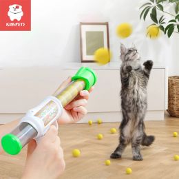 Toys Kimpets Cat Toys With 9Pcs Soft Balls Air Aerodynam Interactive Fun Dog Cat Toys Elastic Ball Throwing Play Cat Toy Pet Supplies