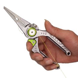 Accessories Fishing Pliers Line Cutter Multifunctional Knot Fish Cutting Tongs Aluminum Alloy Body Scissors Hook Remover Outdoor Tackle Tool