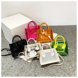 Totes Fashion PVC Jelly Bag Women Transparent Handbag Lady Phone Purse Summer Beach Clear Shoulder Bags