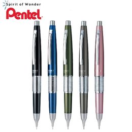 1pcsPentel KERRY Automatic Pencil 0.5mm P1035 Full Copper Core Writing Drawing with Low Centre of Gravity Metal Activity Pencil 240417
